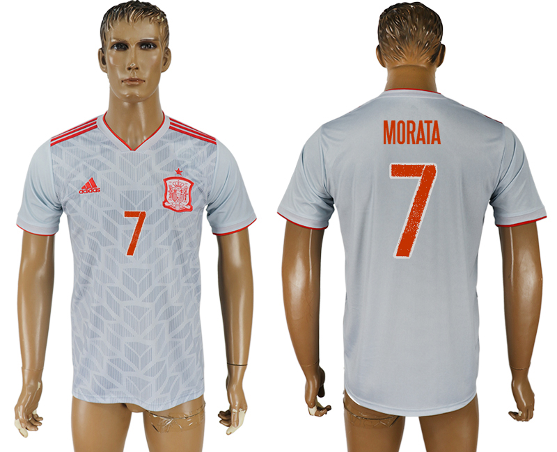 2018 world cup Maillot de foot Spain #7 MORATA